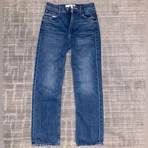 Mother Denim High Waisted Rider Ankle Jeans - Running With Scissors - Size 25
